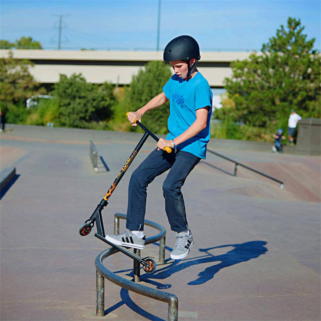 Pro Stunt Scooter, Ultra 5.5/6.7inch Wide Aluminum Deck, T01/T02/T03, Rainbow Chrome Clamp, 100/111mm Aluminum Core Wheel, HIC Compression System, Freestyle Tricks, Beginners, 8 Years Old Boys and Girls, Adults