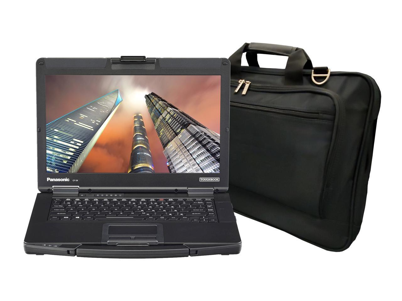 Panasonic Toughbook CF-54 Laptop PC Bundle with Laptop Bag, Intel Core i5-7300U 2.6GHz, 8GB RAM, 500GB SSD, Windows 10 Pro