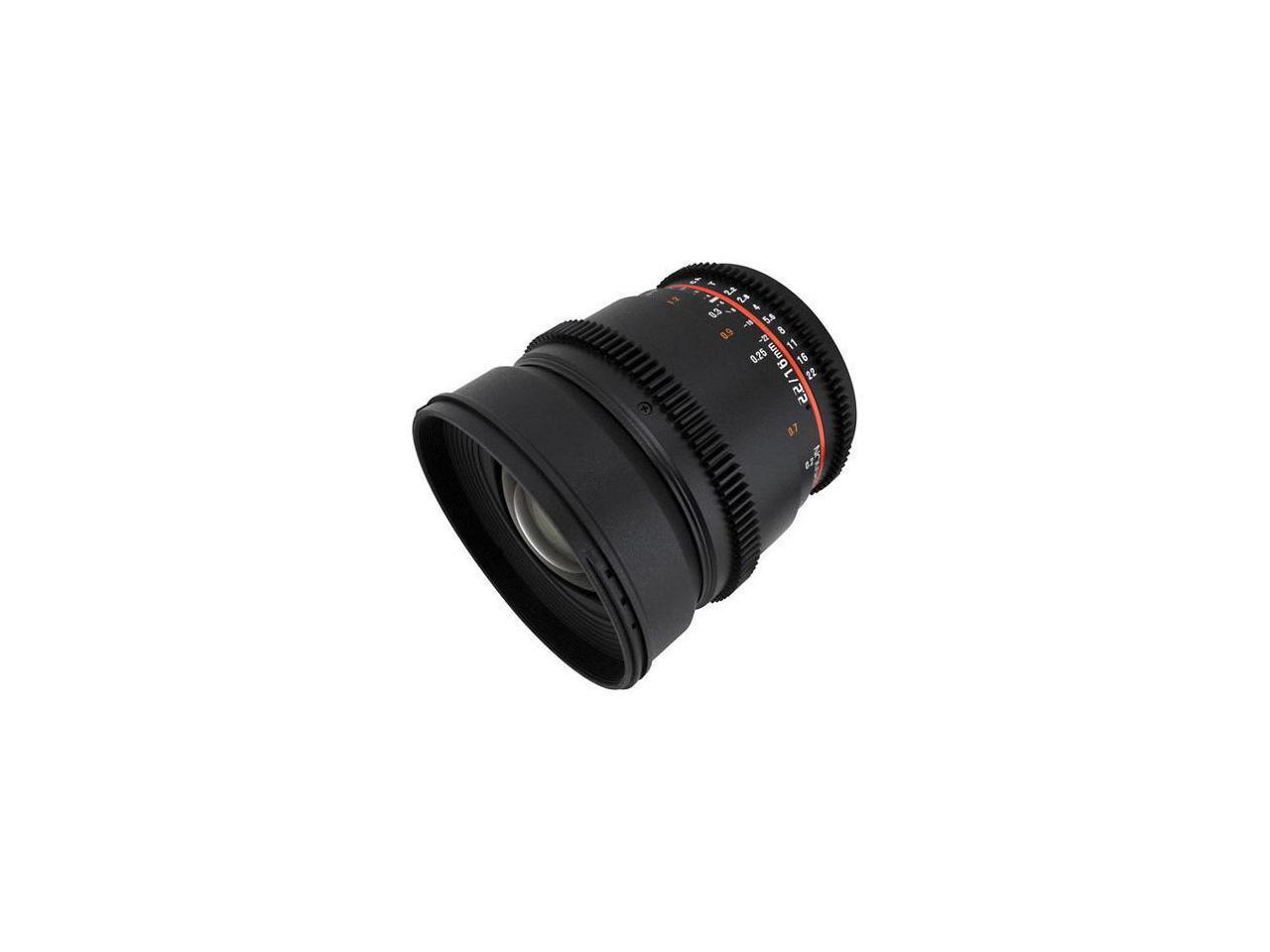 Rokinon CV16M-NEX 16mm T2.2 Cine Wide Angle Lens for Sony E-Mount Cameras